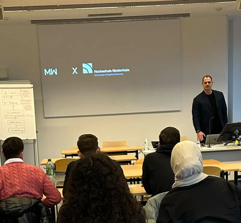 Gastvortrag im Hörsaal der Hochschule Niederrhein